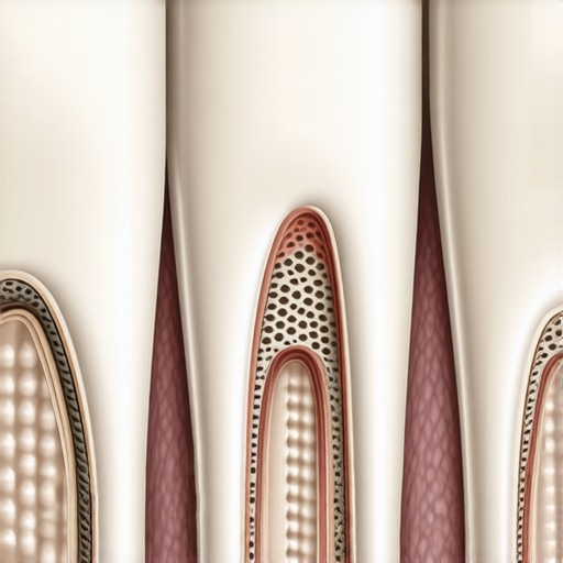 The Vulnerable Margin of a Dental Crown Close up of a dental crown and gum line margin