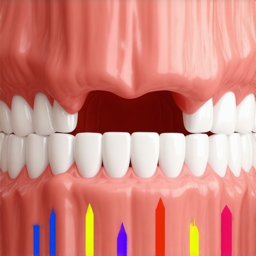 The impact of malocclusion on gum health Diagram showing how misaligned teeth lead to gum recession and bone loss.