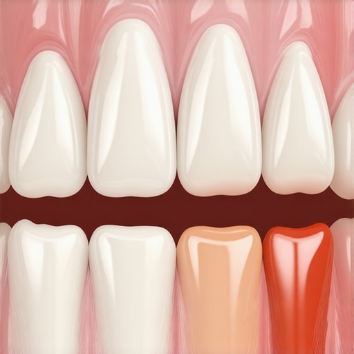 3D dental visualization of tooth crowding versus alignment for oral hygiene.